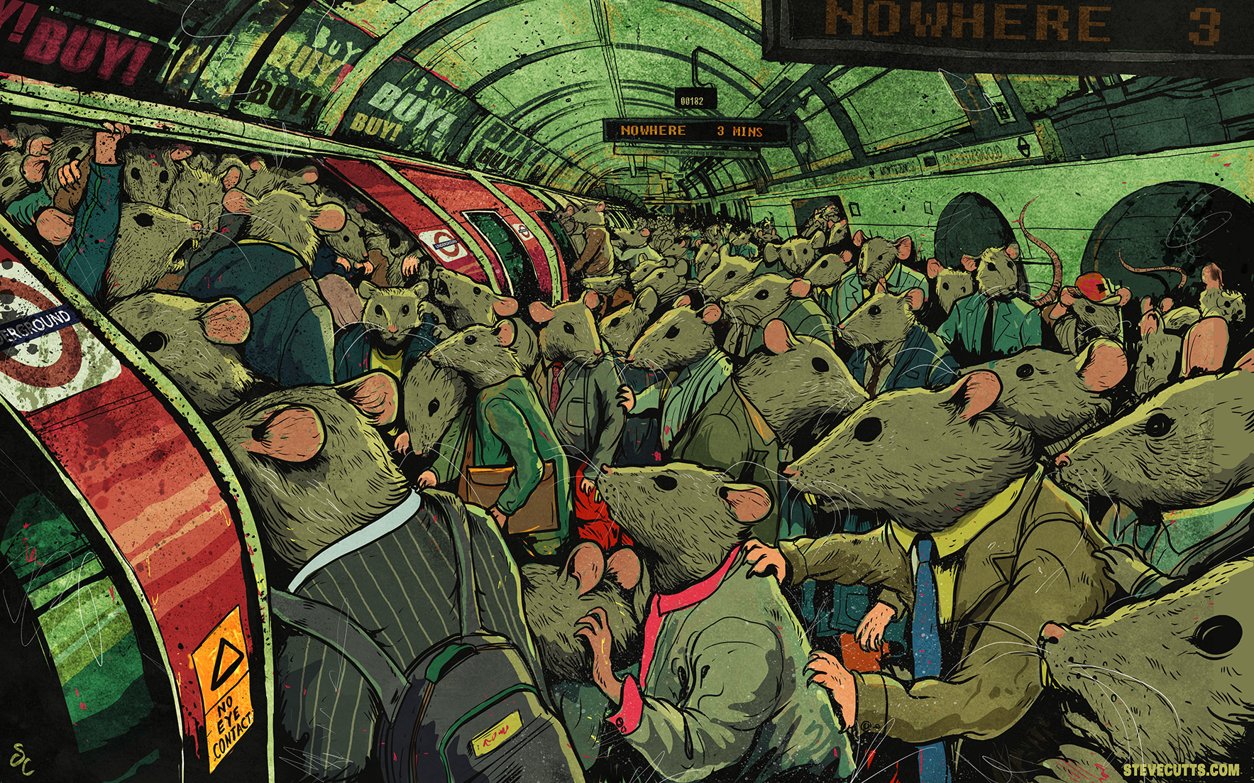 Rats by Steve Cutts