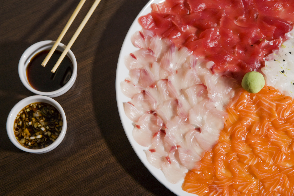 Sashimi cuatro pescados | Foto: Jaume Ayuso