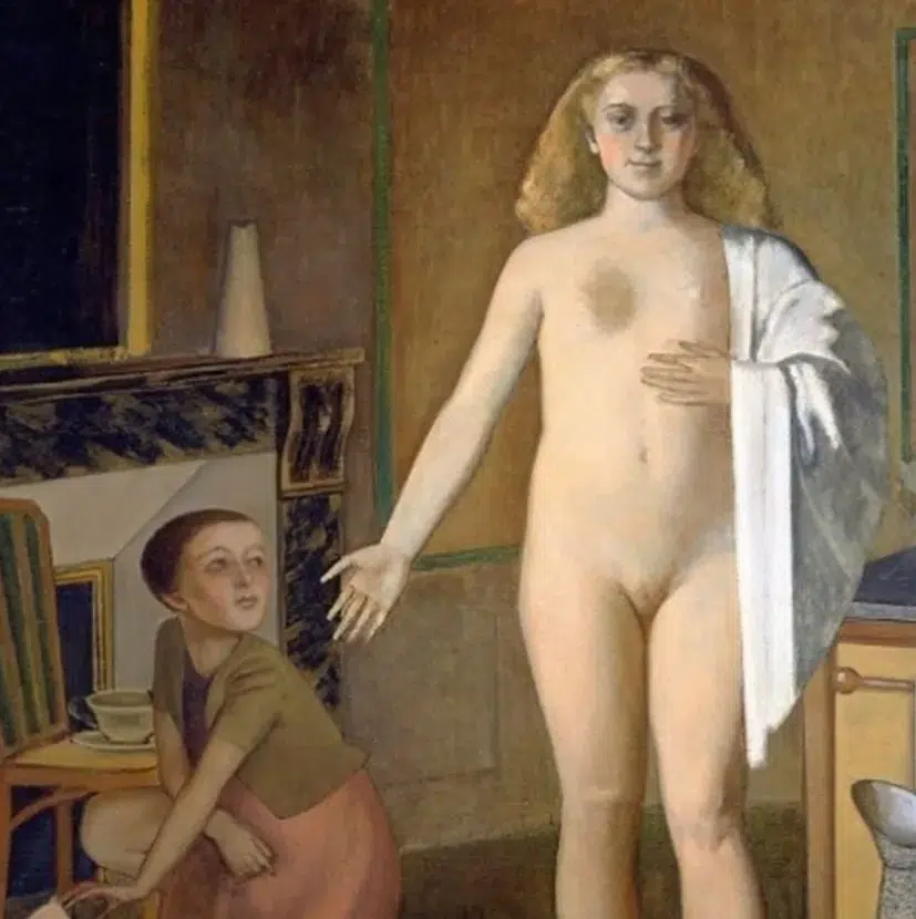 Dos niñas en el salón
