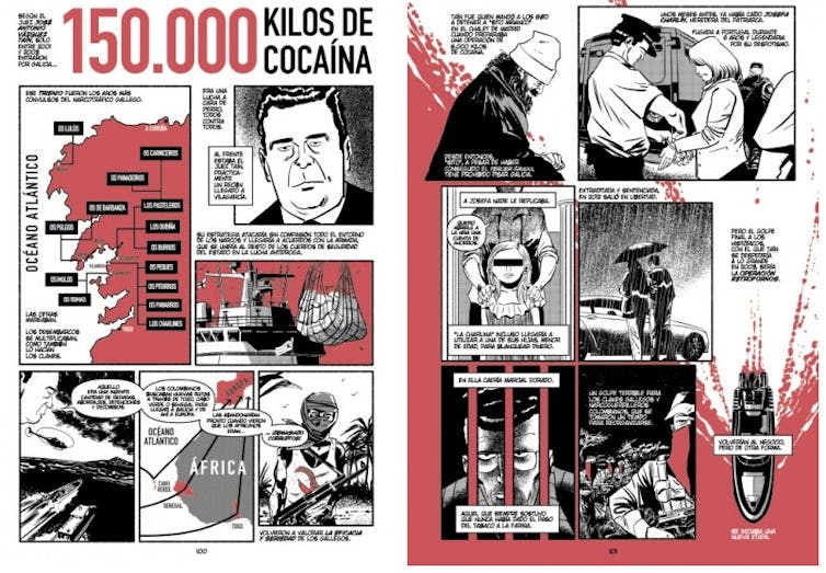 Viñetas de _Fariña_ de Luis Bustos y Nacho Carretero.