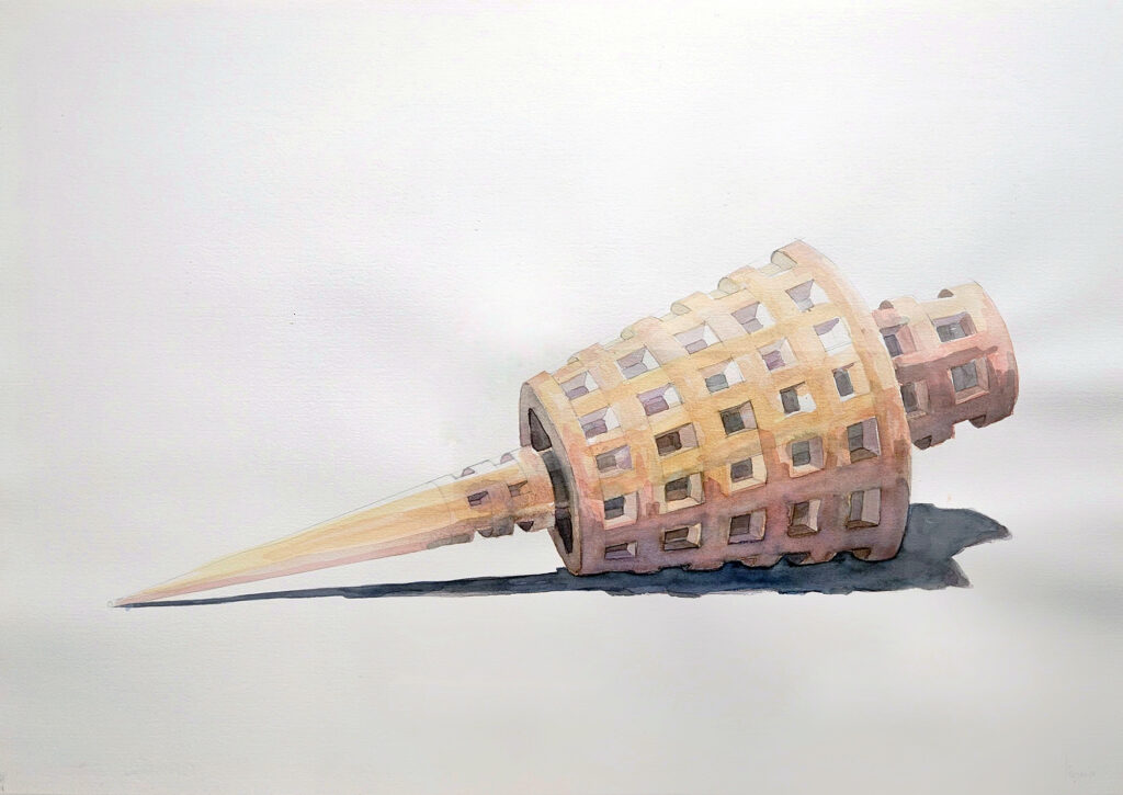 Obra de Carlos Nicanor llamada "Punta de lanza"