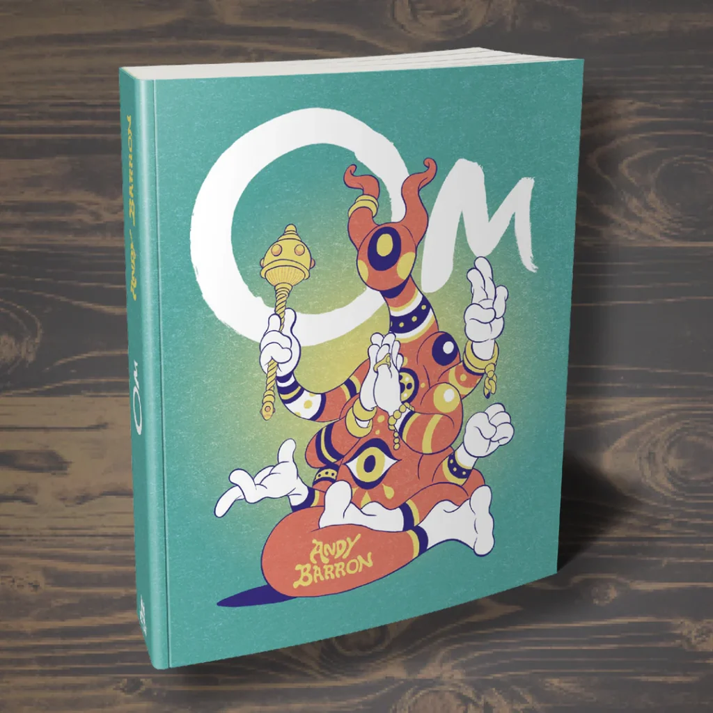 En la novela gráfica OM, Barron nos sumerge en un escenario brutal en el que Om, un personaje pequeño e inocente, intenta sobrevivir ante fuerzas que lo superan