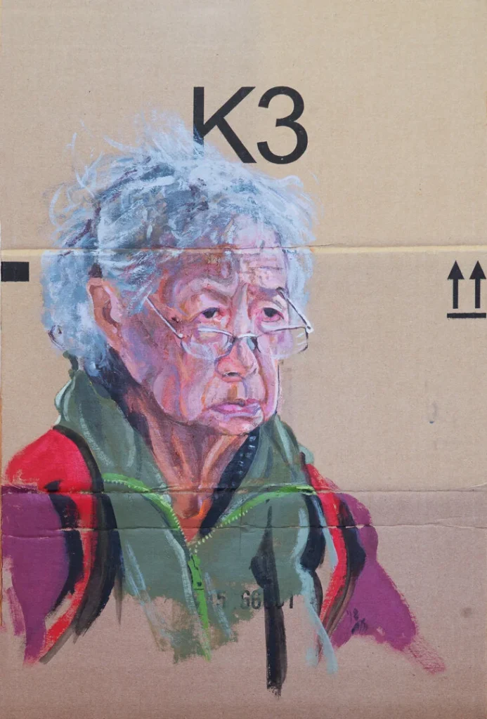 Los retratos ilustrativos de Ann Strassman se sitúan en un territorio donde la observación íntima y la libertad gráfica dialogan de forma constante.