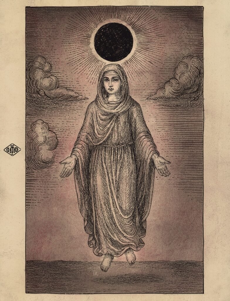 través de ilustraciones detalladas y crípticas, Daniel Martin Diaz fusiona ciencia y misticismo, creando composiciones visuales que evocan diagramas científicos y manuscritos simbólicos.