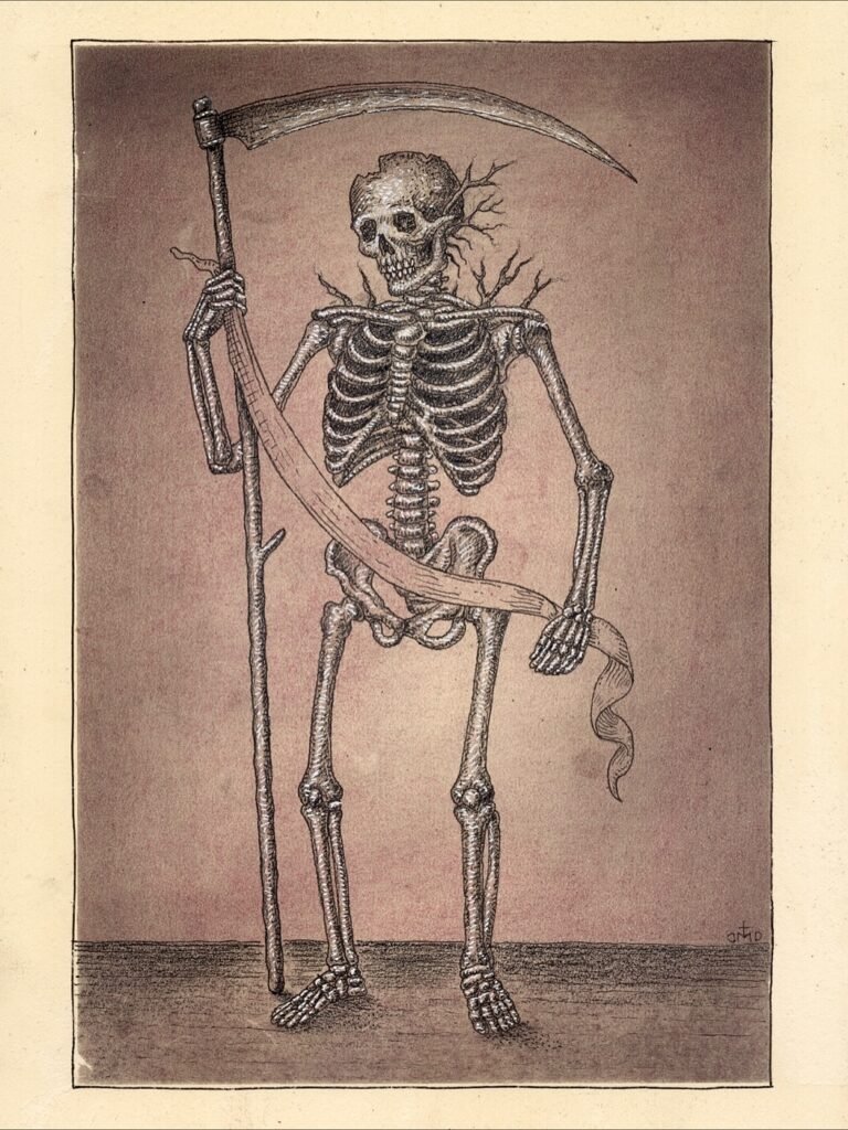 través de ilustraciones detalladas y crípticas, Daniel Martin Diaz fusiona ciencia y misticismo, creando composiciones visuales que evocan diagramas científicos y manuscritos simbólicos.