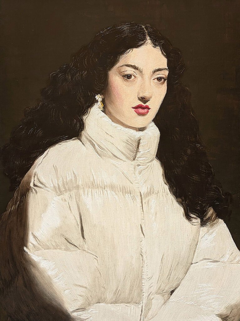 Las piezas de Nieves González (Huelva, 1996) construyen una conversación generacional sobre la tradición, interrogando qué significa heredar un lenguaje visual en un mundo que ha reconfigurado sus códigos de percepción.