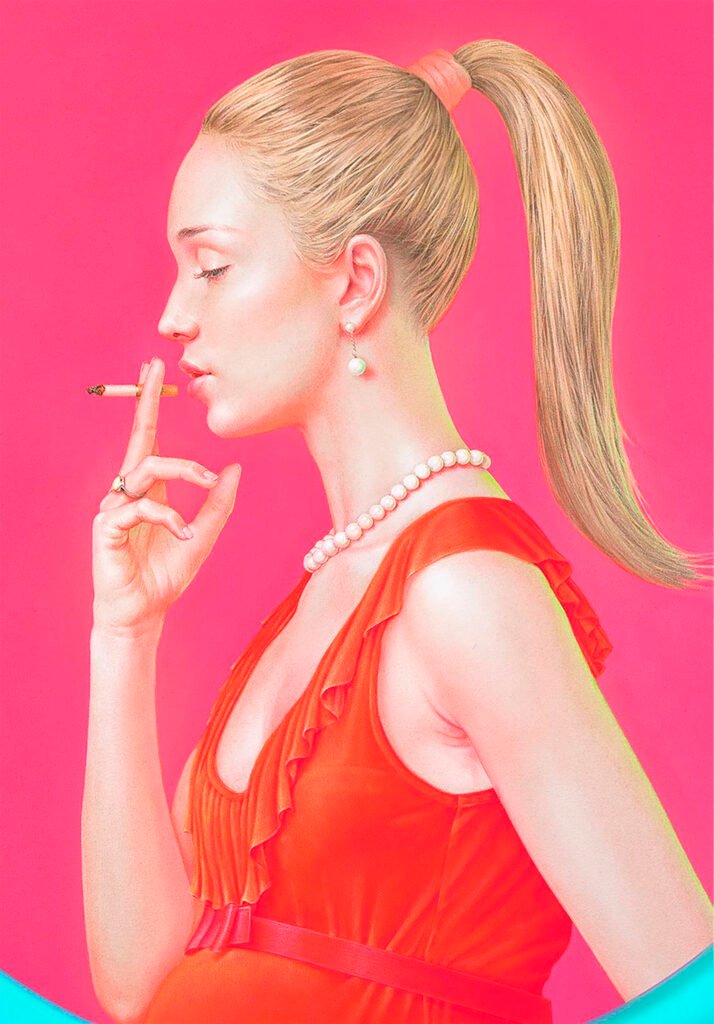 “Bella, perturbadora y profunda. Así es la pintura de este español que circula en galerías y ferias del mundo, dando un giro a la tradición del retrato con imágenes en rojo donde fusiona rigurosidad renacentista y una perfección matemática”. Así define la obra de Salustiano la periodista americana Sandra Lodos.