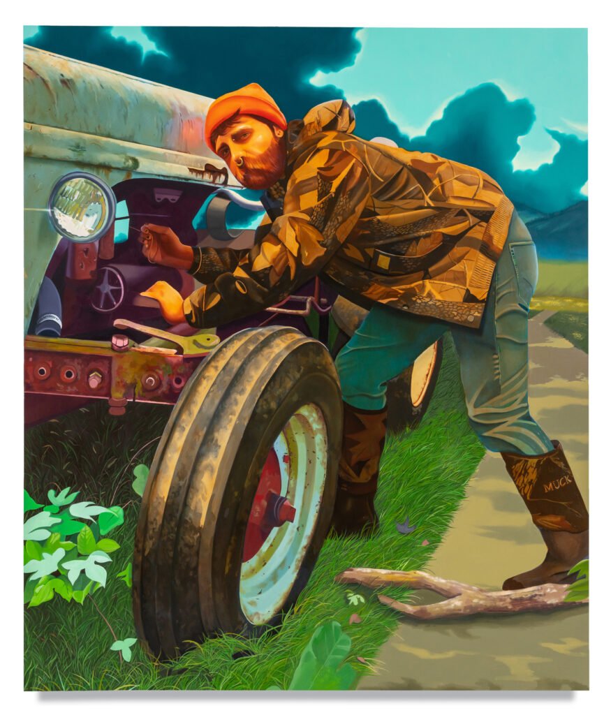 Las pinturas de Ferrell representan fantasías y miedos en torno al “Otro” a través de representaciones del hombre queer cotidiano.