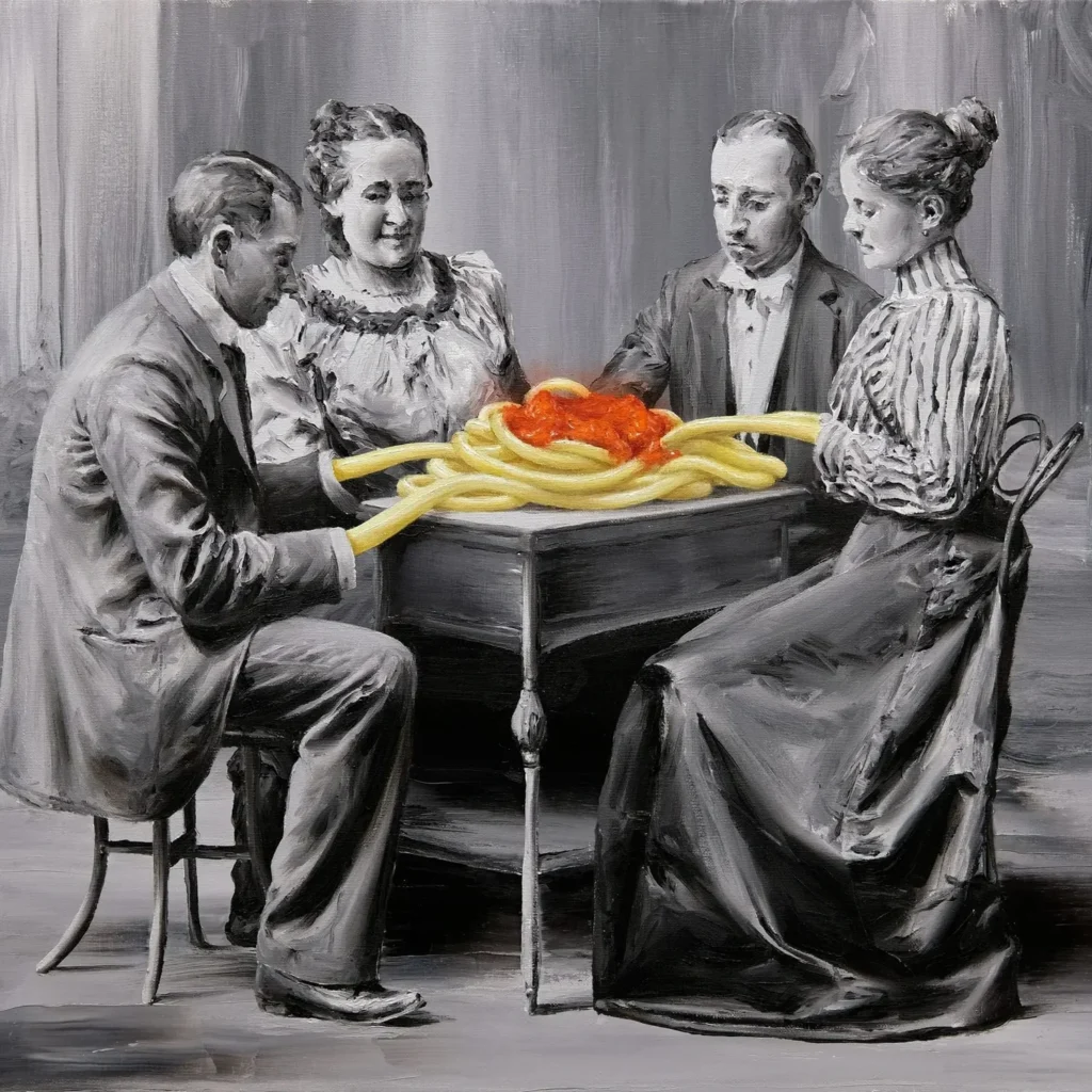 Las pinturas de Paco Pomet se fundamentan en un lenguaje realista que resulta casi inmediatamente accesible.