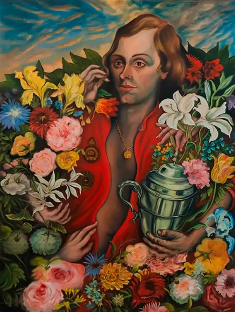 El trabajo del Alex Hudson es una investigación conceptual sobre la pintura en sí misma, un entramado de ideas y referencias veladas que cristalizan en escenas, retratos o paisajes donde alegorías y ideas filosóficas coexisten con imágenes llenas de humor, explícitas y vulgares.