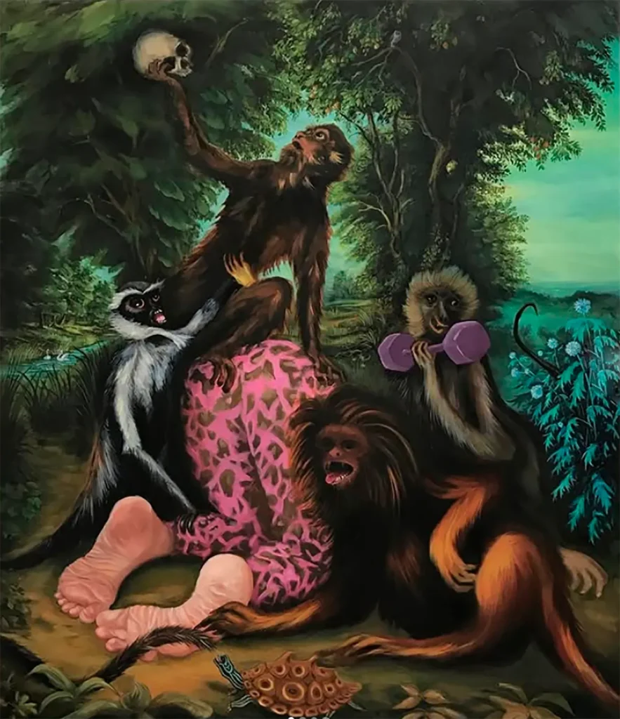 Hudson crea imágenes cautivadoras que en muchas ocasiones se inspiran en el trabajo de los grandes maestros del pasado hasta la primeras formas de Modernismo. 