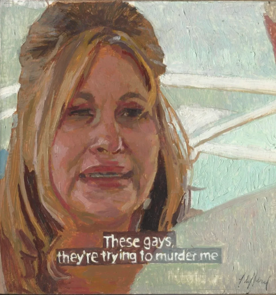 Las pinturas de Alonso del Moral condensan múltiples capas de sentido y revelan las paradojas que operan tanto en la construcción del yo como en la percepción de la realidad.