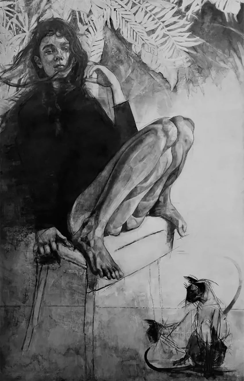 Carmen Mansilla artista madrileña que encarna una búsqueda constante de la esencia de la creación artística dentro de la figuración contemporánea.