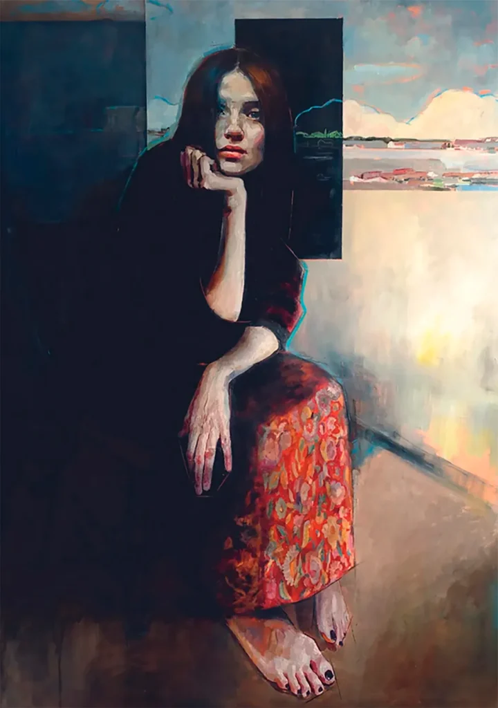 Para Carmen Mansilla, pintar es un acto de comunicación: el cuadro comienza como una intuición, pero pronto es la propia obra la que marca el camino, habla y exige ser escuchada.