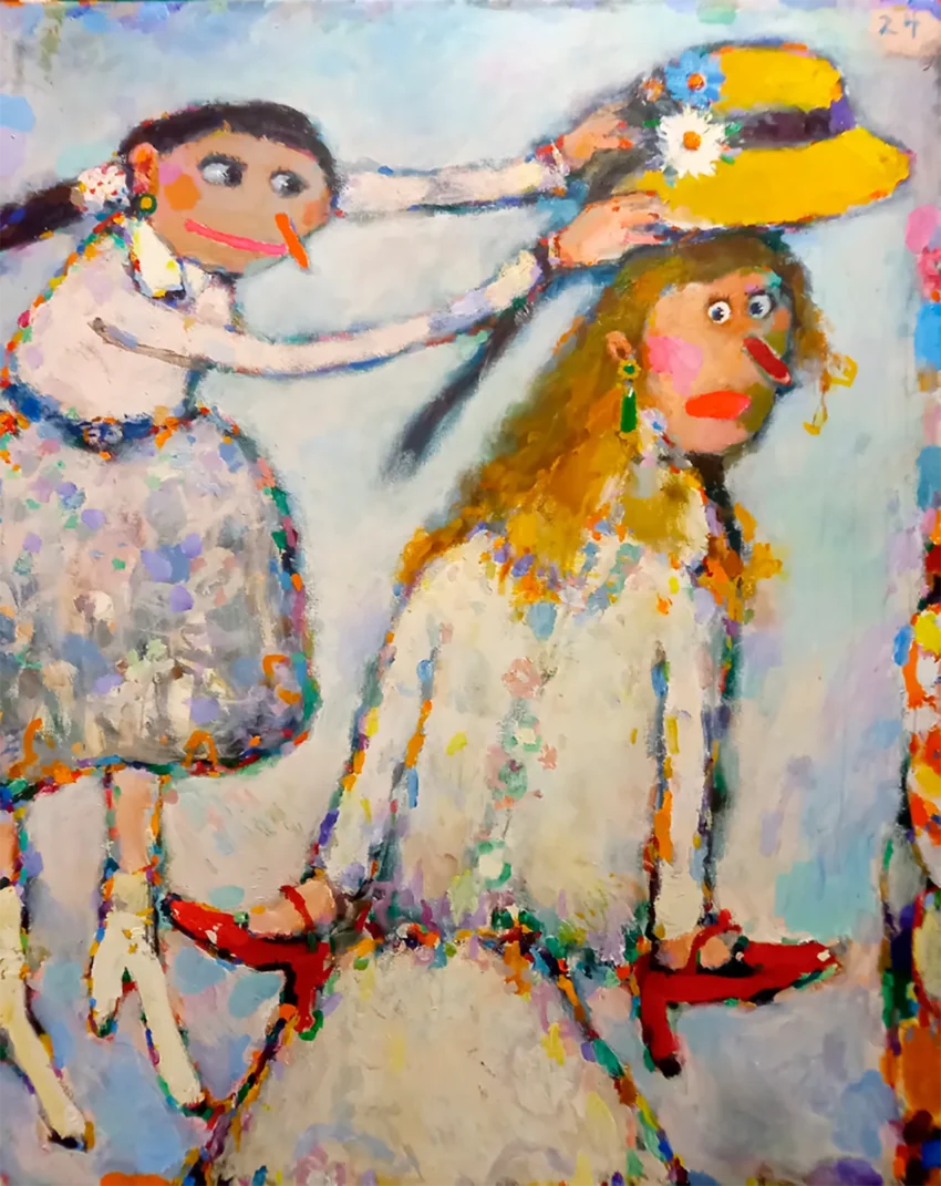 Iván Quesada (Oviedo, 1975) es un artista autodidacta uno de los retratistas que no se conforma con la destreza técnica, la pone en crisis para avanzar, buscando nuevos lenguajes desde el riesgo y la libertad.