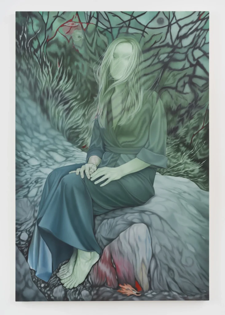 La retratista contemporánea Jenny Morgan desarrolla una pintura figurativa etérea en la que los cuerpos parecen surgir y disolverse al mismo tiempo.