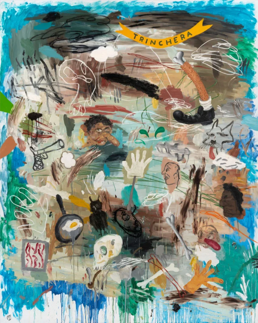 A través de este lenguaje pictórico, Matías Sánchez reflexiona sobre su propio entorno y sobre la sociedad actual, invitando al espectador a adentrarse en un universo personal donde la pintura se reivindica como medio esencial.