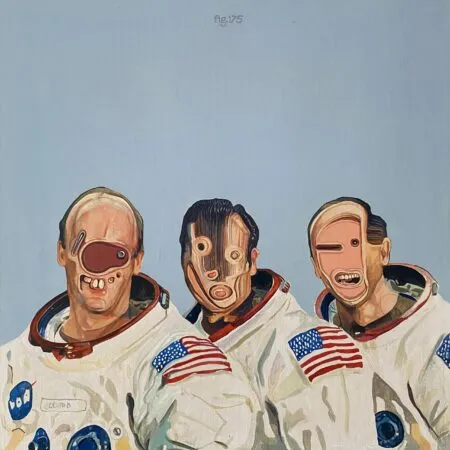 Jorge Rodríguez es algo así como un dibujante de monstruos, un deformante. Lo demuestran sus necesidades de trastornar facciones, las formas que debían ser. El resultado es una pintura absorbente