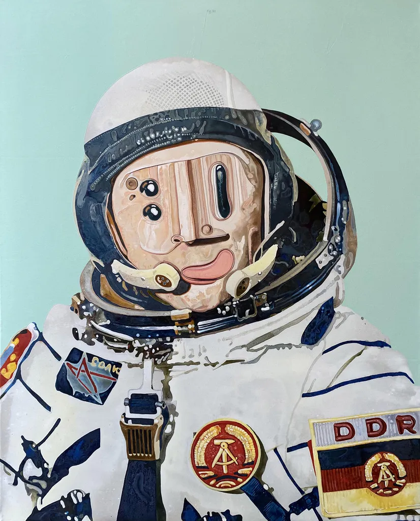 Jorge Rodríguez es algo así como un dibujante de monstruos, un deformante. Lo demuestran sus necesidades de trastornar facciones, las formas que debían ser. El resultado es una pintura absorbente