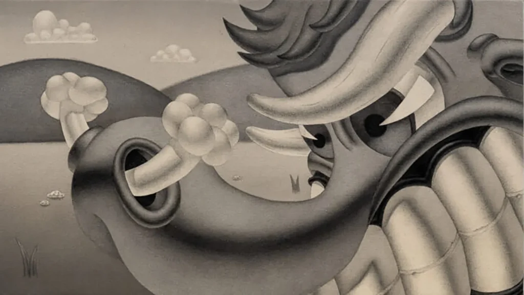 El imaginario de Fernando Tinoco, poblado por seres distorsionados y narrativas fragmentadas, refleja una generación marcada por la sobreexposición afectiva, el humor negro y la estética del absurdo.