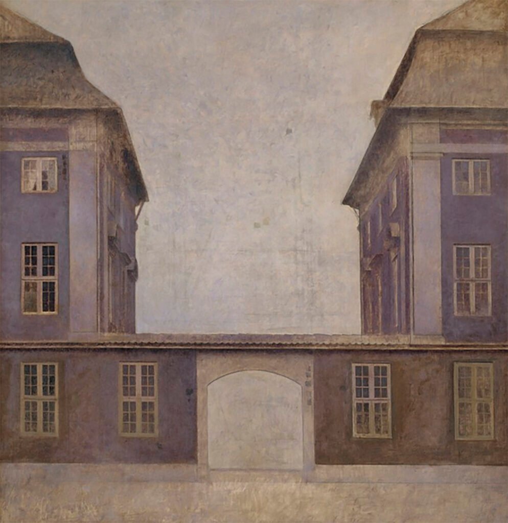 la actitud arquitectónica de la pintura